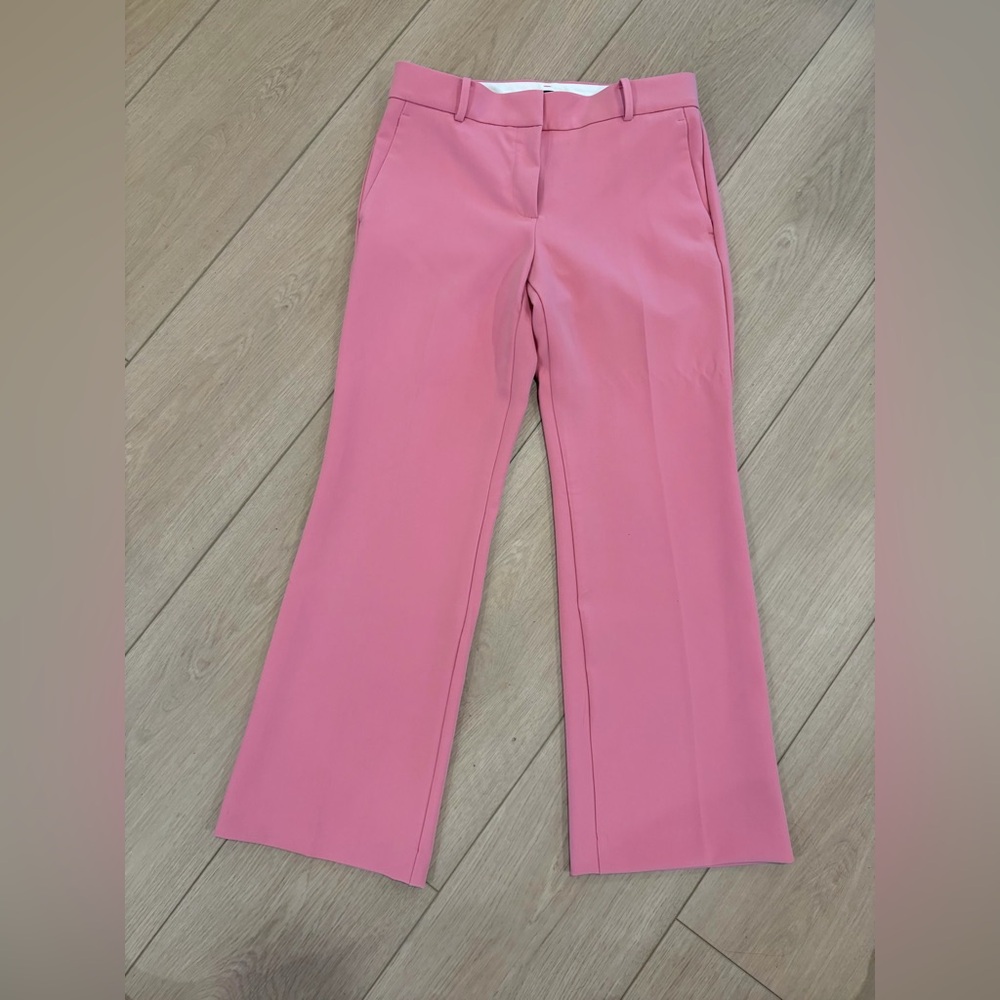 Ann Taylor The Jayne Trouser Pink Mid Rise Career Pants NWT Size 6 Petite - Picture 2 of 7
